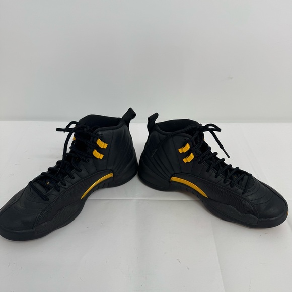 Air Jordan 12 Black Taxi Gold Retro Basketball Sneaker CT8013-071 Men\'s 8